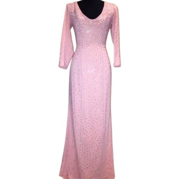 Wow Couture Luxurious Designer Swarovski Crystals Beaded Evening Prom Gown Dress - Picture 2 of 16